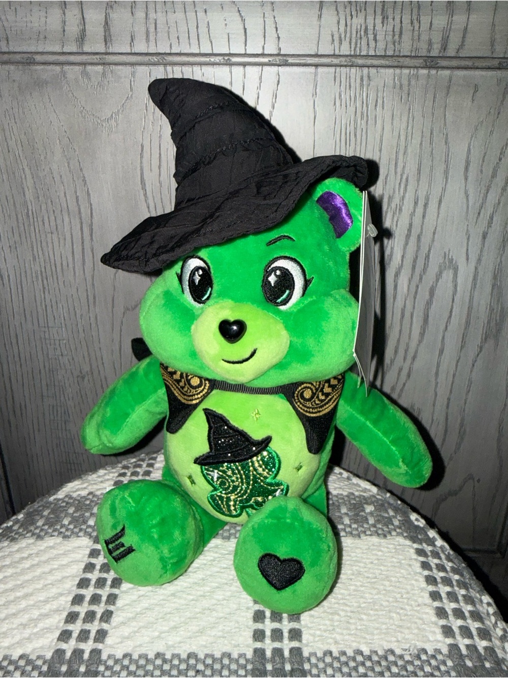 Care Bears Green Witch Bear Plush with Black Hat